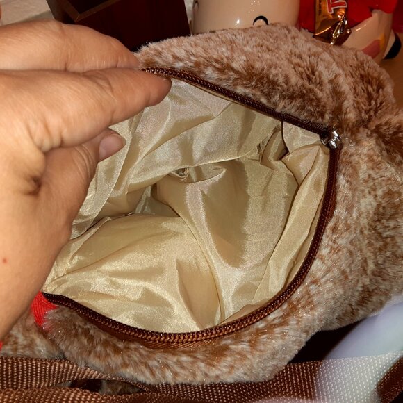 Cute soft body plush Saint Bernard brown dog body backpack Rodadou brand - Picture 6 of 9